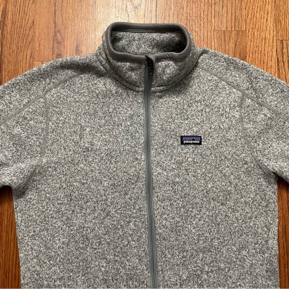 Patagonia Better Sweater Fleece Full Zip Jacket in Birch Grey White size M - Picture 3 of 16